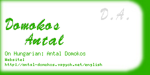 domokos antal business card